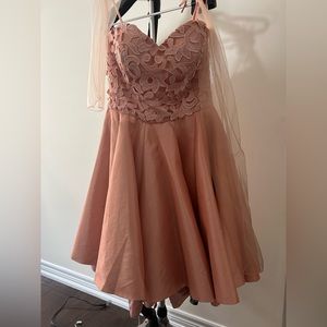 pink graduation dress size 10